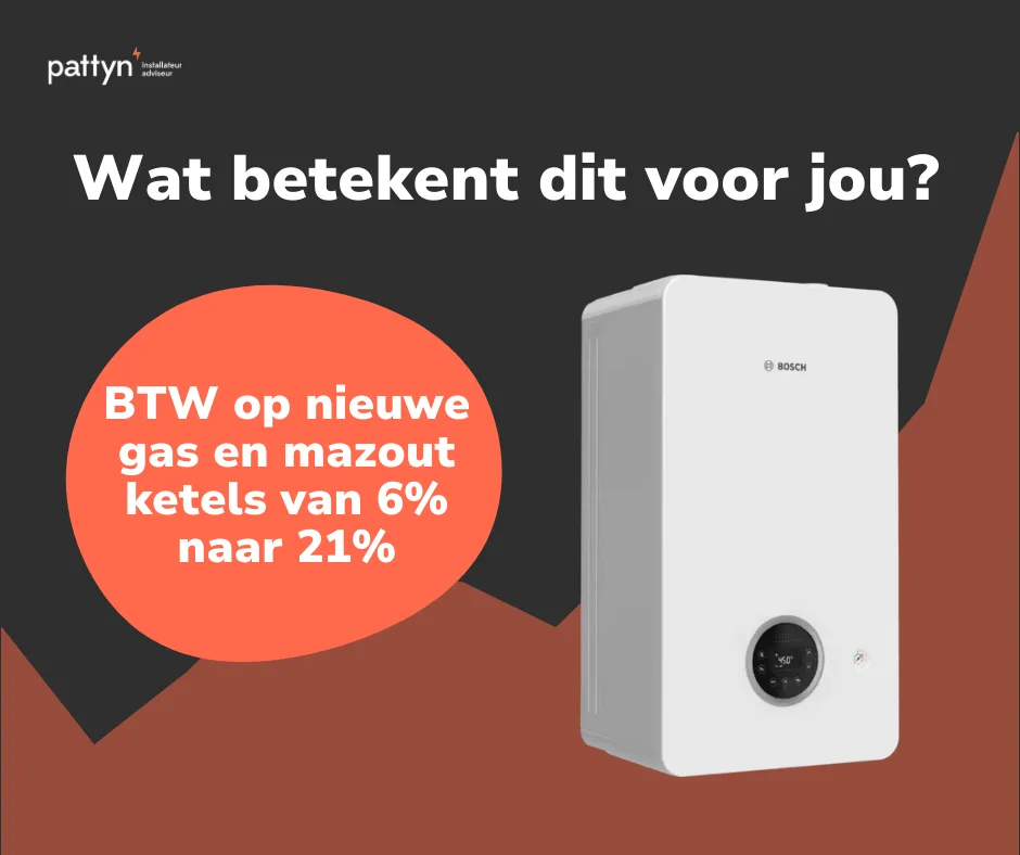 Illustratie bij Btw op gasketels stijgt van 6% naar 21%: wat betekent dit voor jou?