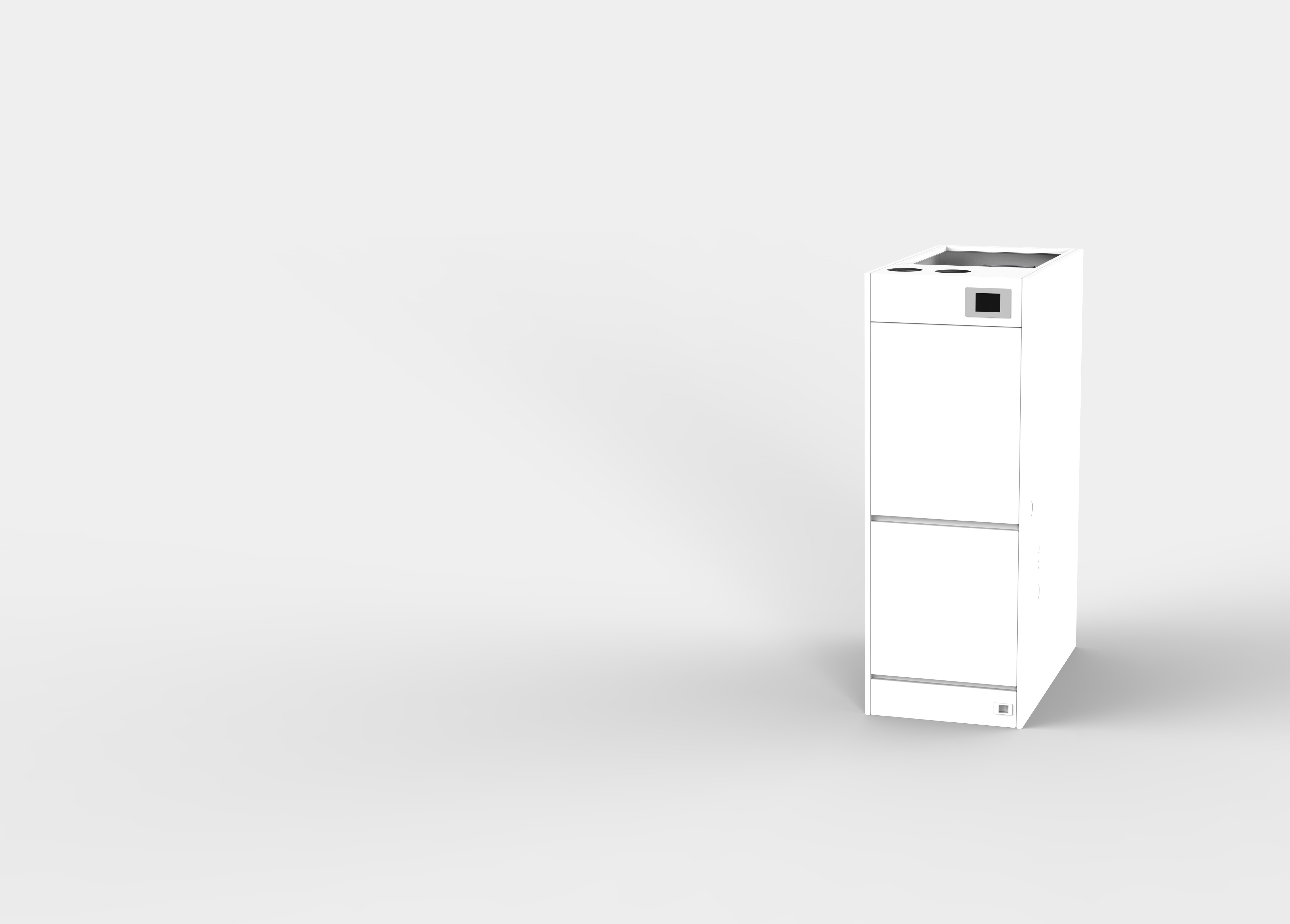 Officiële productfoto van de Multicalor Udara gasgestookte luchtverwarmer